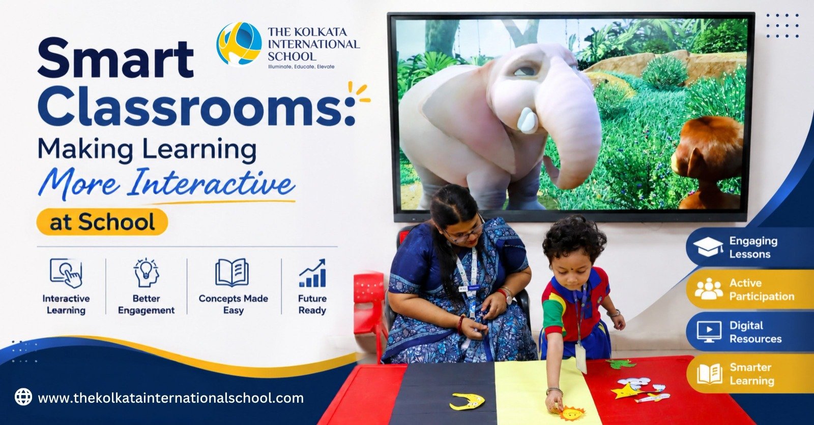 English medium school in Howrah with smart classrooms